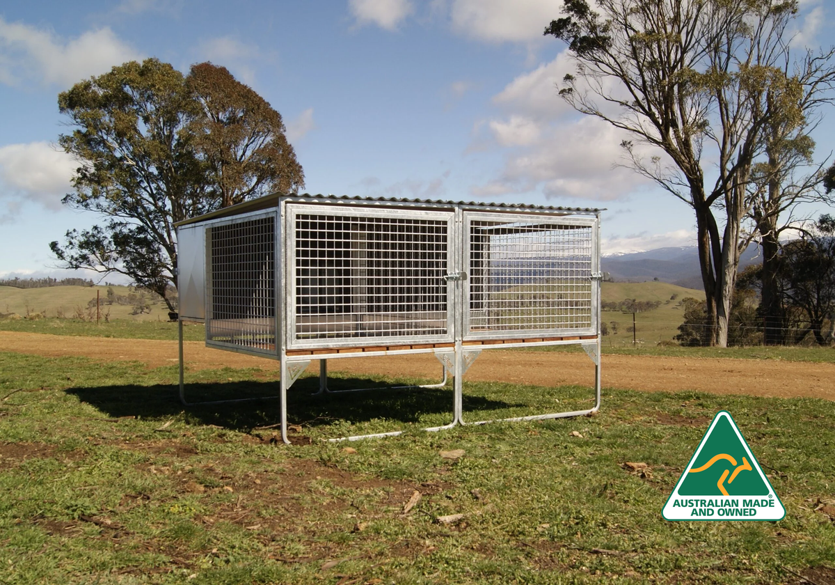 SDK Flat Pack, 2 bay Kennel
