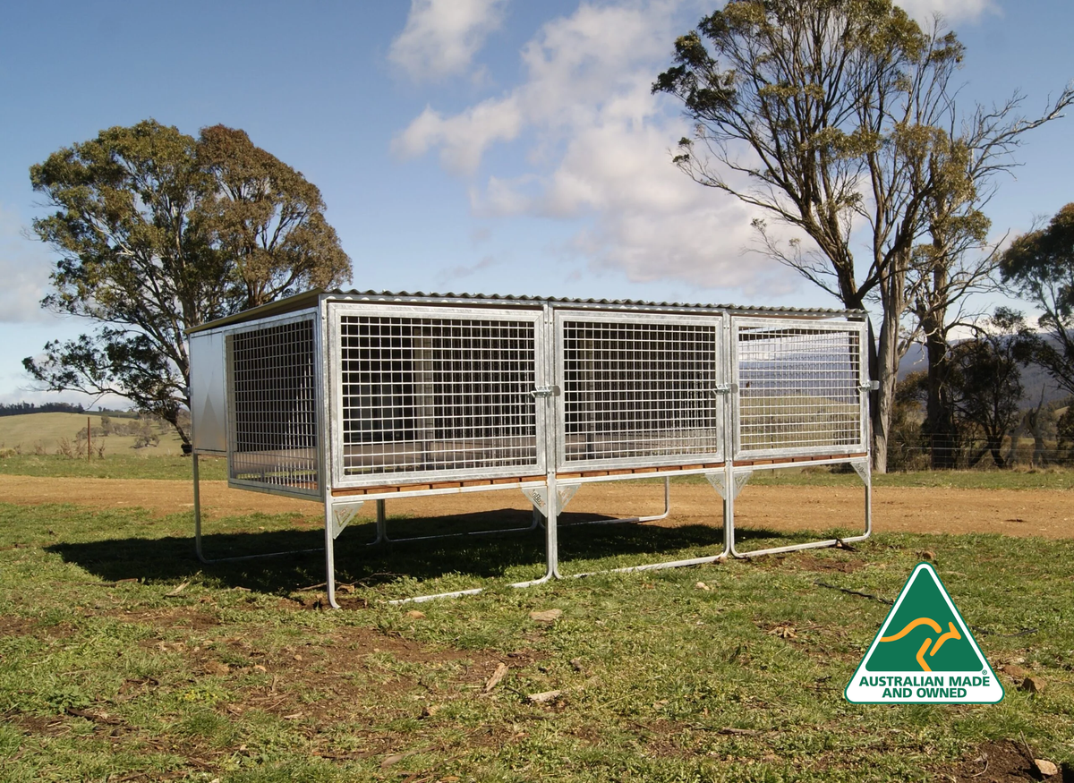 SDK Flat Pack, 3 bay Kennel