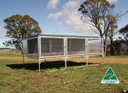 SDK Flat Pack, 3 bay Kennel